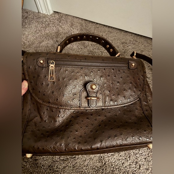 Rebecca Minkoff Rare Ostrich Dr. Bag Satchel - Picture 5 of 7
